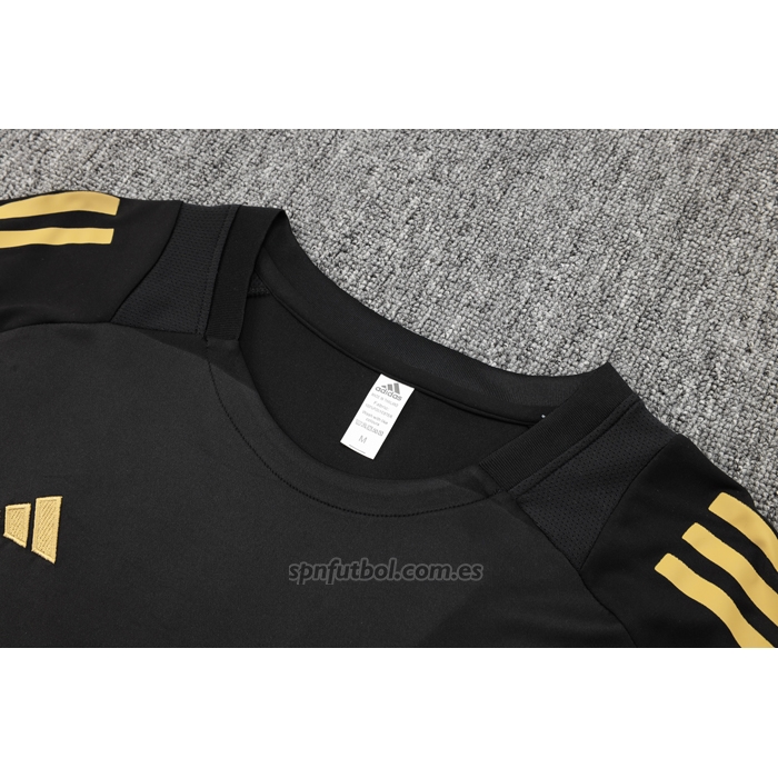 Chandal del Real Madrid Manga Corta 2024-2025 Negro - Pantalon Corto